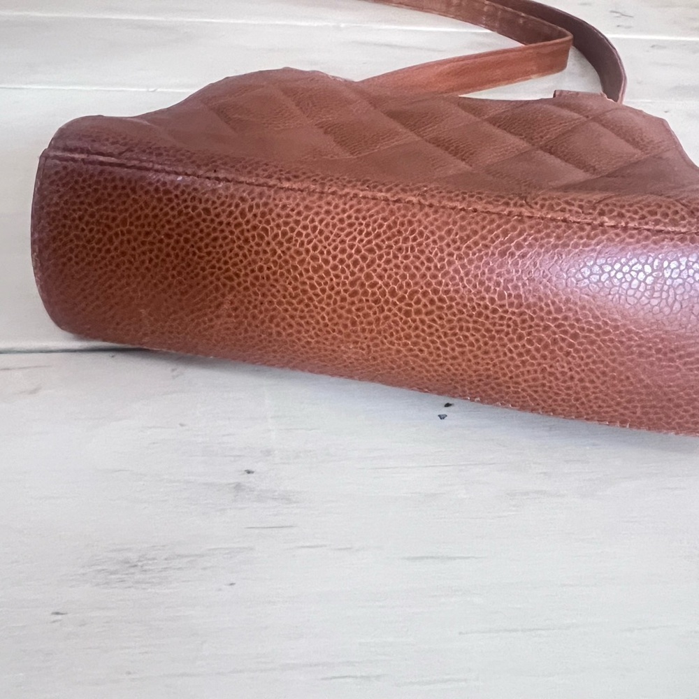 Chanel Cognac Quilted Crossbody Bag - Picture 4 of 16